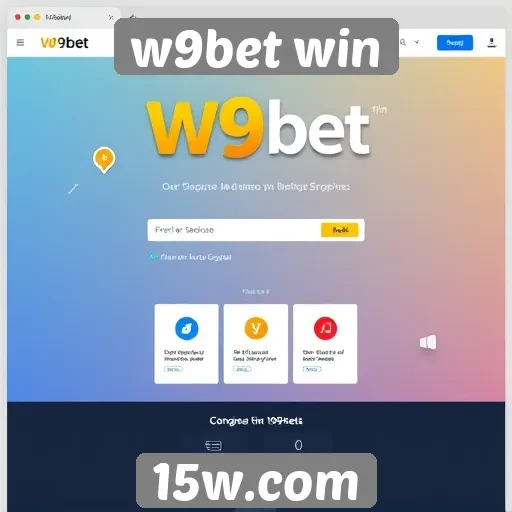 Interface do site W9bet win é fácil de navegar